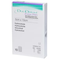 MEDICAZIONE CON IDROCOLLOIDI STERILE DUODERM EXTRA SOTTILE 10X5CM 10 PEZZI