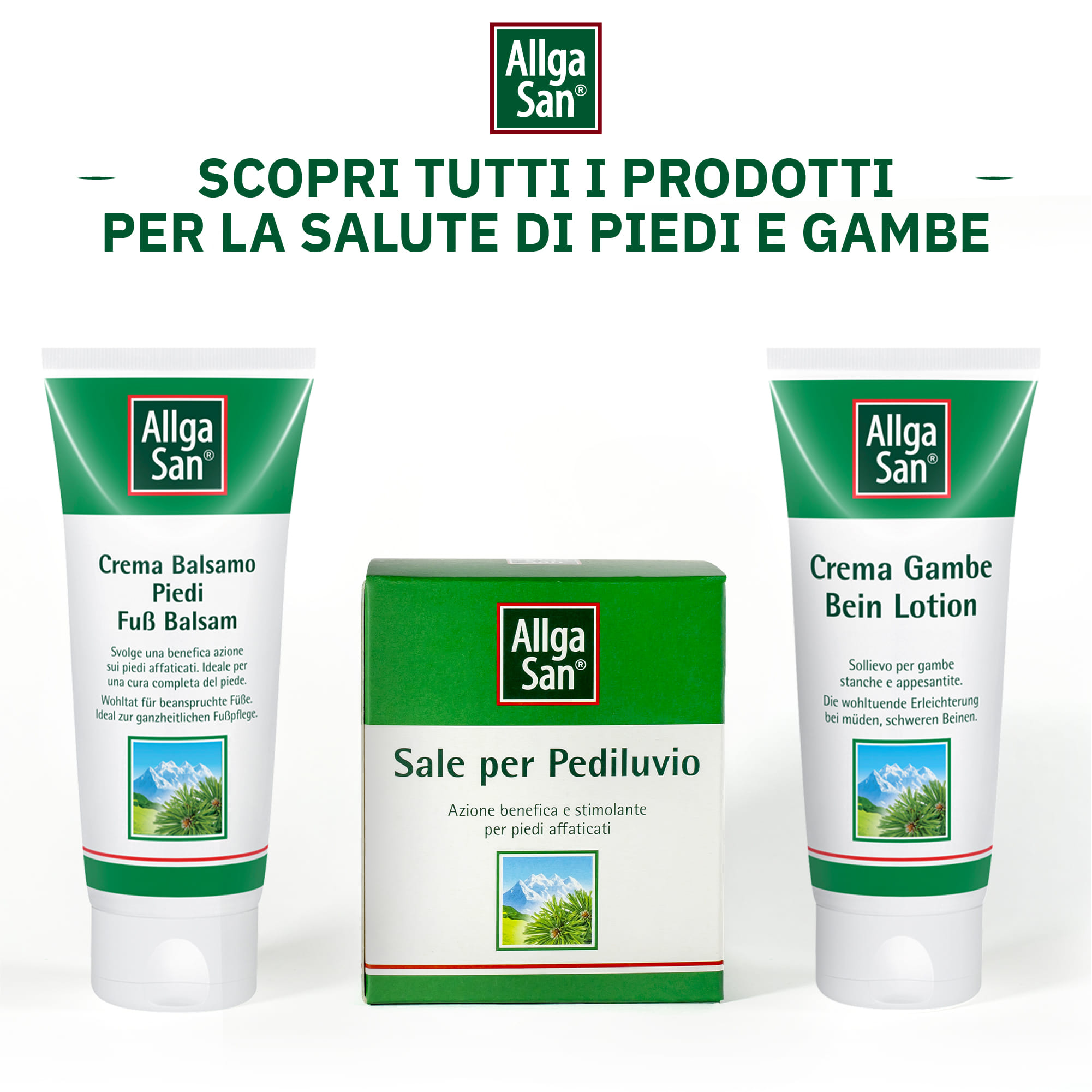 Crema Allgasan Balsamo Piedi idratante e lenitiva 100ml