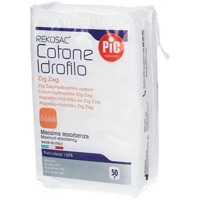 COTONE IDROFILO PIC REKOSAC ZIG ZAG 50 G COTONE IDROFILO PIC REKOSAC ZIG ZAG 50 G