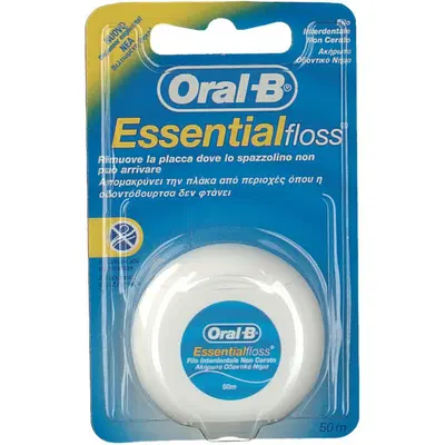 ORALB ESSENTIALFLOSS FILO INTERDENTALE NON CERATO 50 METRI ORALB ESSENTIALFLOSS FILO INTERDENTALE NON CERATO 50 METRI