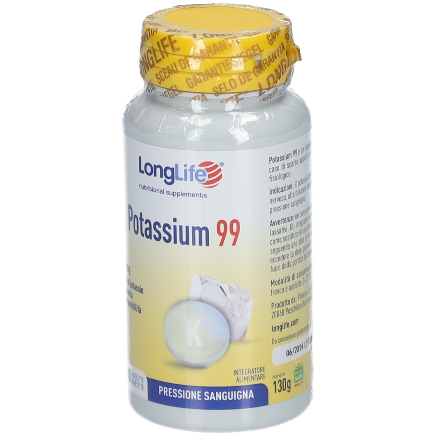 LONGLIFE POTASSIUM 99 100 TAVOLETTE RIVESTITE
