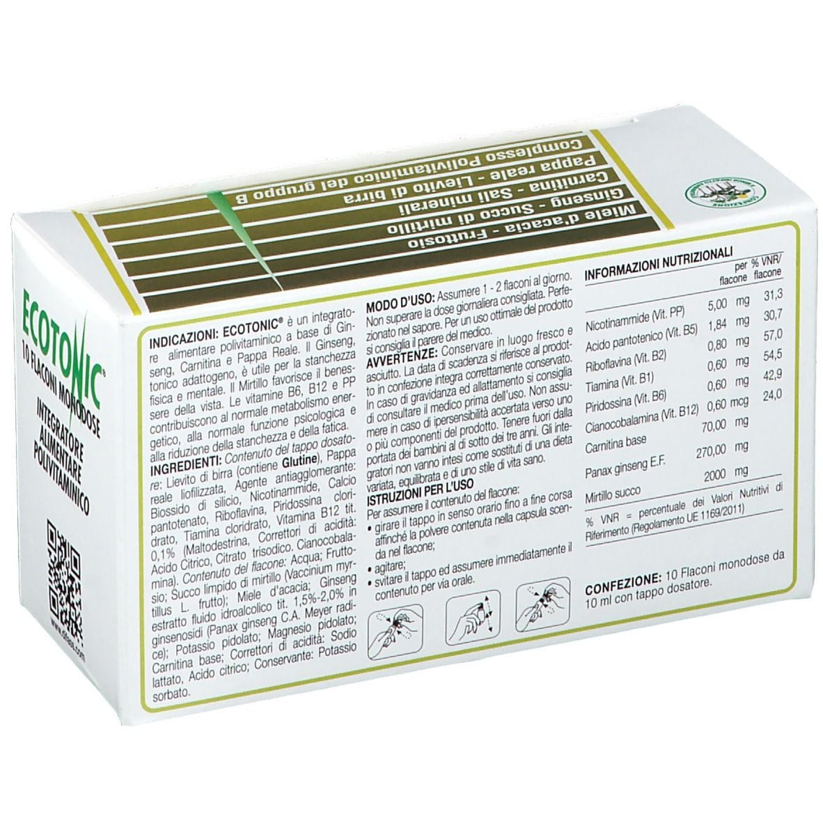 ECOTONIC 10 FLACONCINI