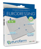 MEDICAZIONE EURODRESSING NON ADESIVA IN TESSUTO NON TESSUTO 10X10CM 6 PEZZI