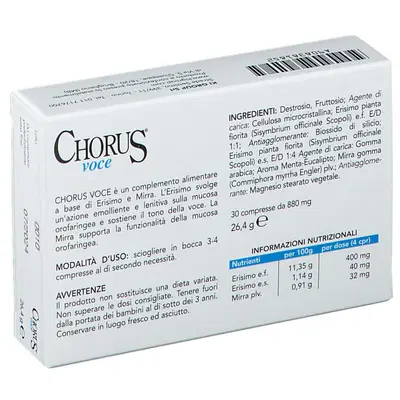 CHORUS VOCE 30 COMPRESSE CHORUS VOCE 30 COMPRESSE