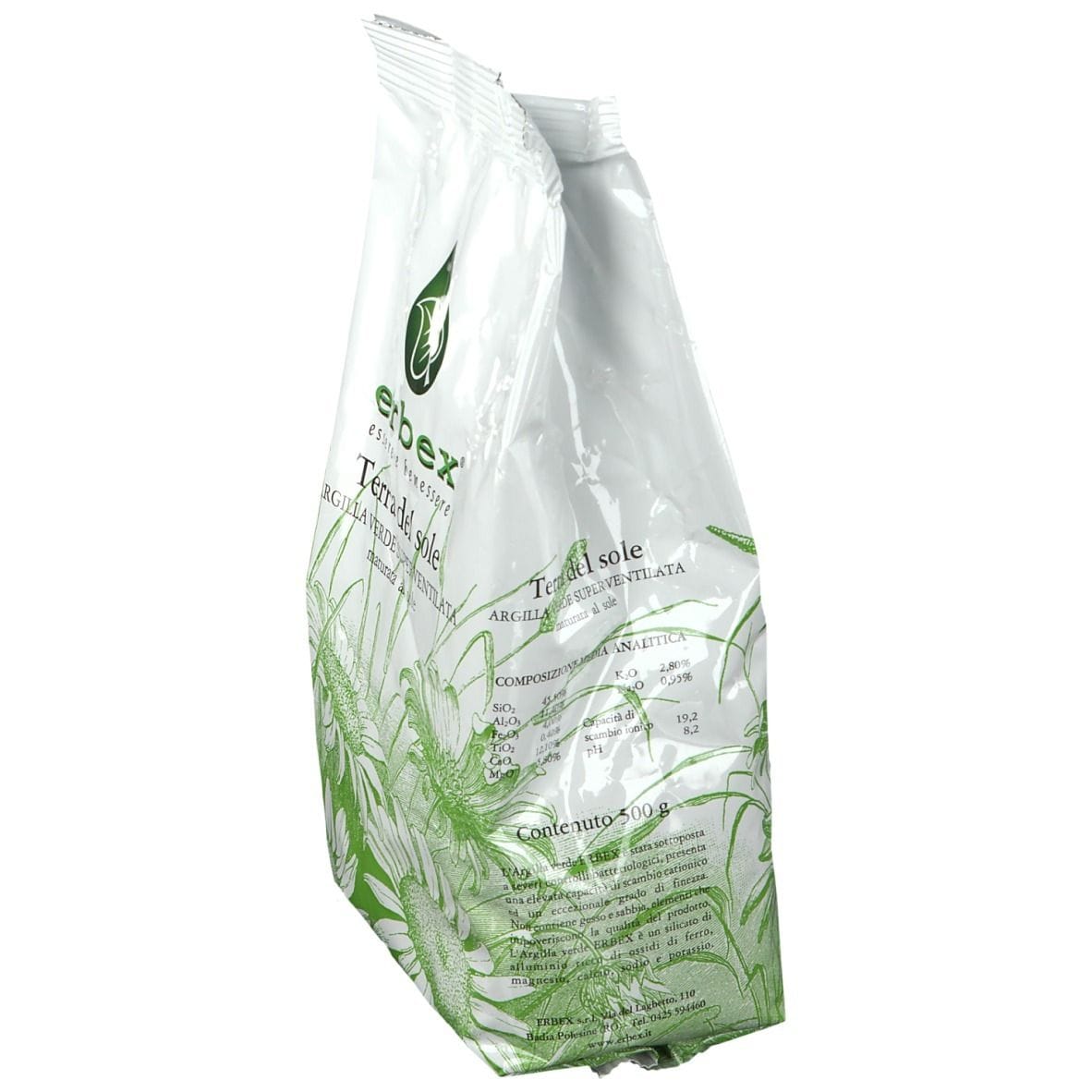 Argilla Verde Superventilata Terra del Sole, polvere 500g