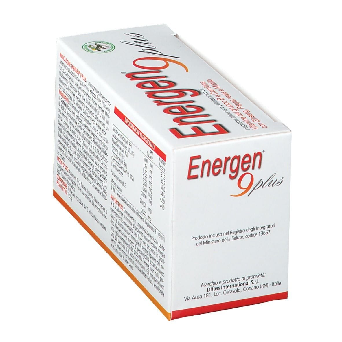 Integratore Energen 9 PLUS energetico, 10 flaconcini 10ml
