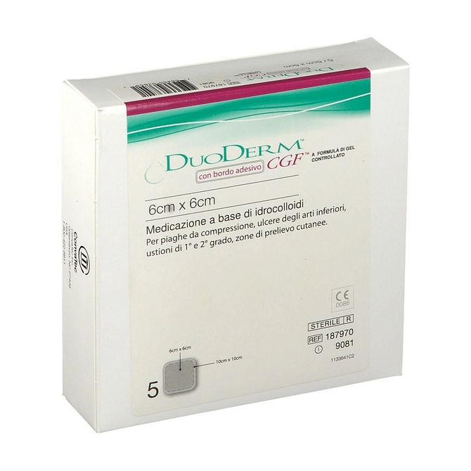 Medicazione Con Idrocolloidi Sterile Con Bordo Adesivo Duoderm Cgf Ba Misura Esterna 10 X10 Misura Interna 6 X6 5 Pezzi