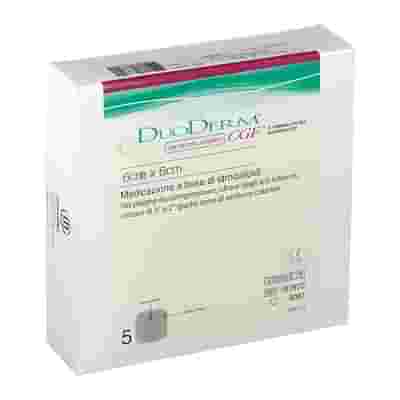 MEDICAZIONE CON IDROCOLLOIDI STERILE CON BORDO ADESIVO DUODERM CGF BA MISURA ESTERNA 10X10 MISURA INTERNA 6X6 5 PEZZI