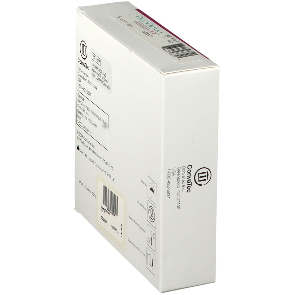 Medicazione idrocolloide DuoDerm CGF con bordo, 10x10 cm 5 pz
