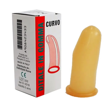 DITALE IN GOMMA CURVO 2