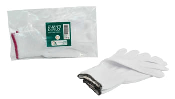 Guanti in cotone 100% FOR.ME.SA. per allergie, taglia 8,5