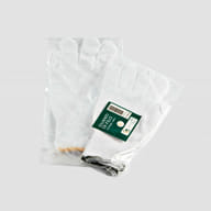 GUANTO DI FILO COTONE 100% BIANCO PER ALLERGIE DERMATOLOGICHE 9 1 PAIO