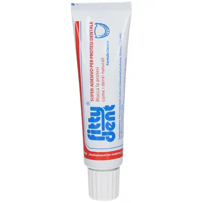 FITTYDENT PASTA CLASSICA SUPER ADESIVO PER PROTESI DENTALE 40 G FITTYDENT PASTA CLASSICA SUPER ADESIVO PER PROTESI DENTALE 40 G