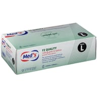 Guanti in lattice monouso MEDS FZ Quality taglia L, 100 pz