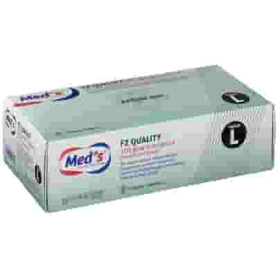 Guanti in lattice monouso MEDS FZ Quality taglia L, 100 pz