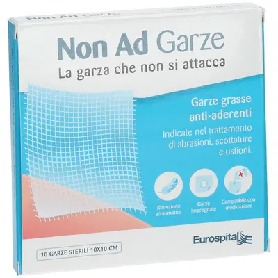GARZA PARAFFINATA NON AD 10X10 CM 10 PEZZI GARZA PARAFFINATA NON AD 10X10 CM 10 PEZZI