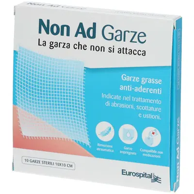 GARZA PARAFFINATA NON AD 10X10 CM 10 PEZZI GARZA PARAFFINATA NON AD 10X10 CM 10 PEZZI