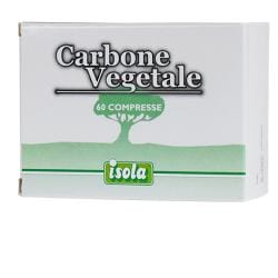 Integratore Carbone Vegetale per i gas intestinali, 60 cpr