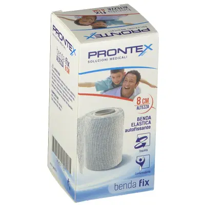 BENDA ELASTICA PRONTEX FIX AUTOFISSANTE 8 CM DI ALTEZZA PER 4 METRI IN ESTENSIONE BENDA ELASTICA PRONTEX FIX AUTOFISSANTE 8 CM DI ALTEZZA PER 4 METRI IN ESTENSIONE