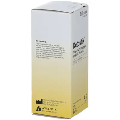 STRISCE MISURAZIONE CHETONURIA KETOSTIX 50 PEZZI STRISCE MISURAZIONE CHETONURIA KETOSTIX 50 PEZZI