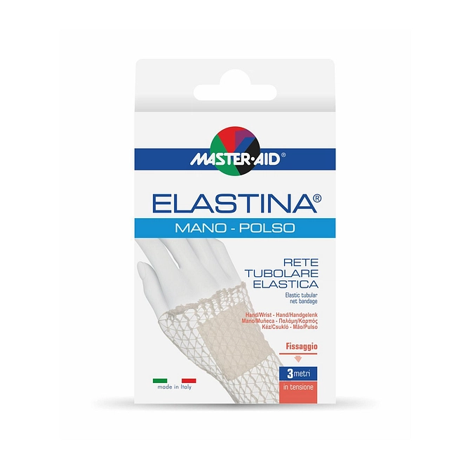 Rete Tubolare Elastica Ipoallergenica Master Aid Elastina Mano/Polso 3 Mt In Tensione Calibro 3 Cm