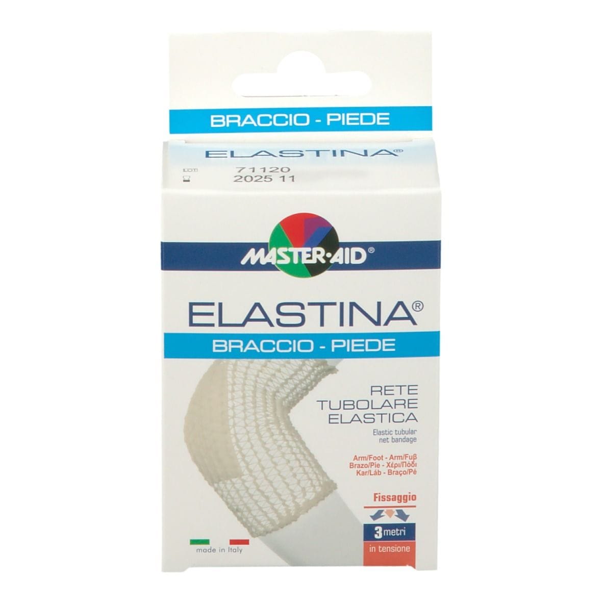 Rete Tubolare Elastina Master-Aid per braccio e piede, 3mt