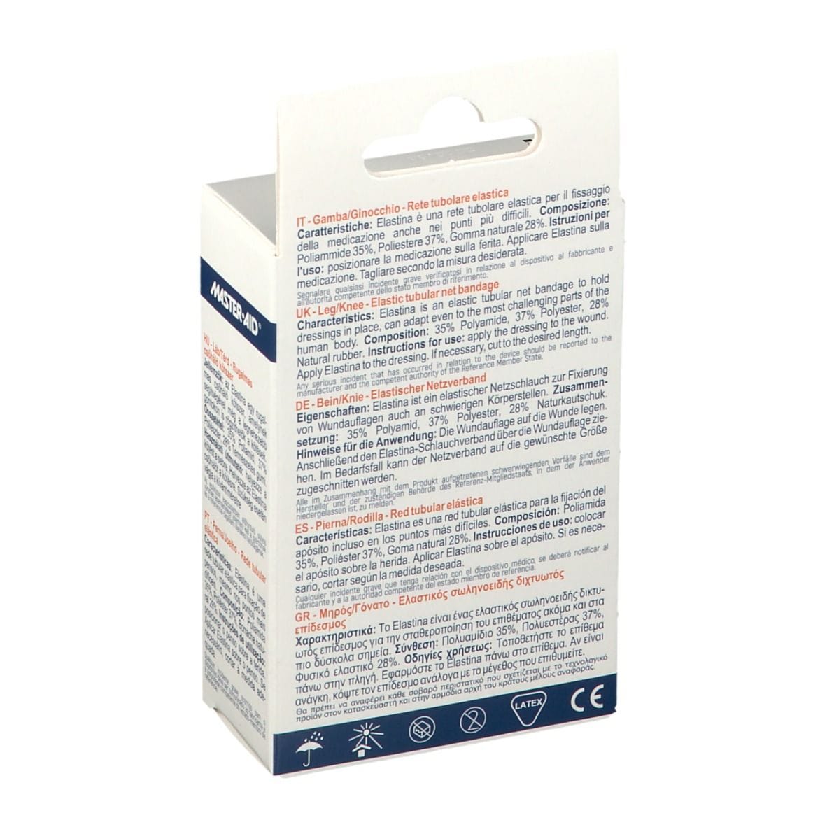 Rete tubolare elastica Master-Aid Elastina gamba e ginocchio 3mt