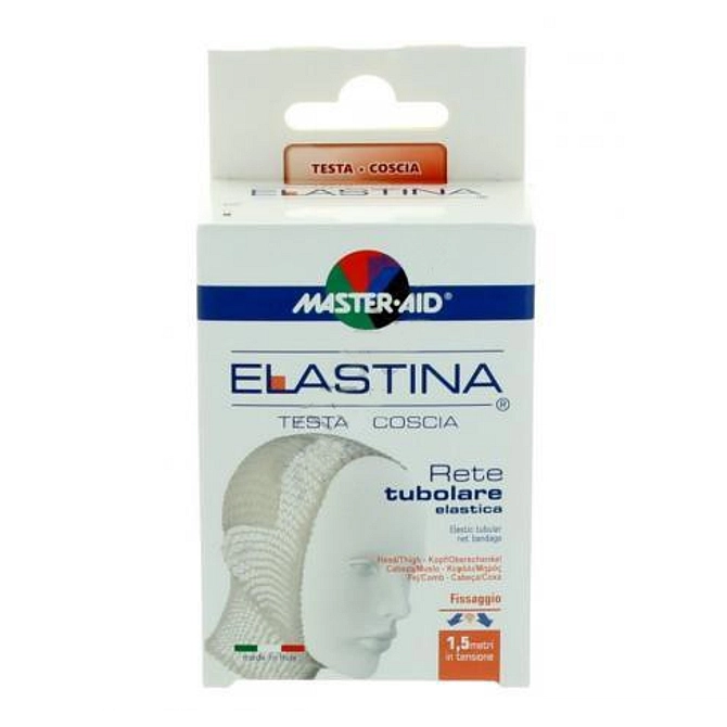 Rete Tubolare Elastica Ipoallergenica Master Aid Elastina Testa/Coscia 1,5 Mt In Tensione Calibro 6 Cm