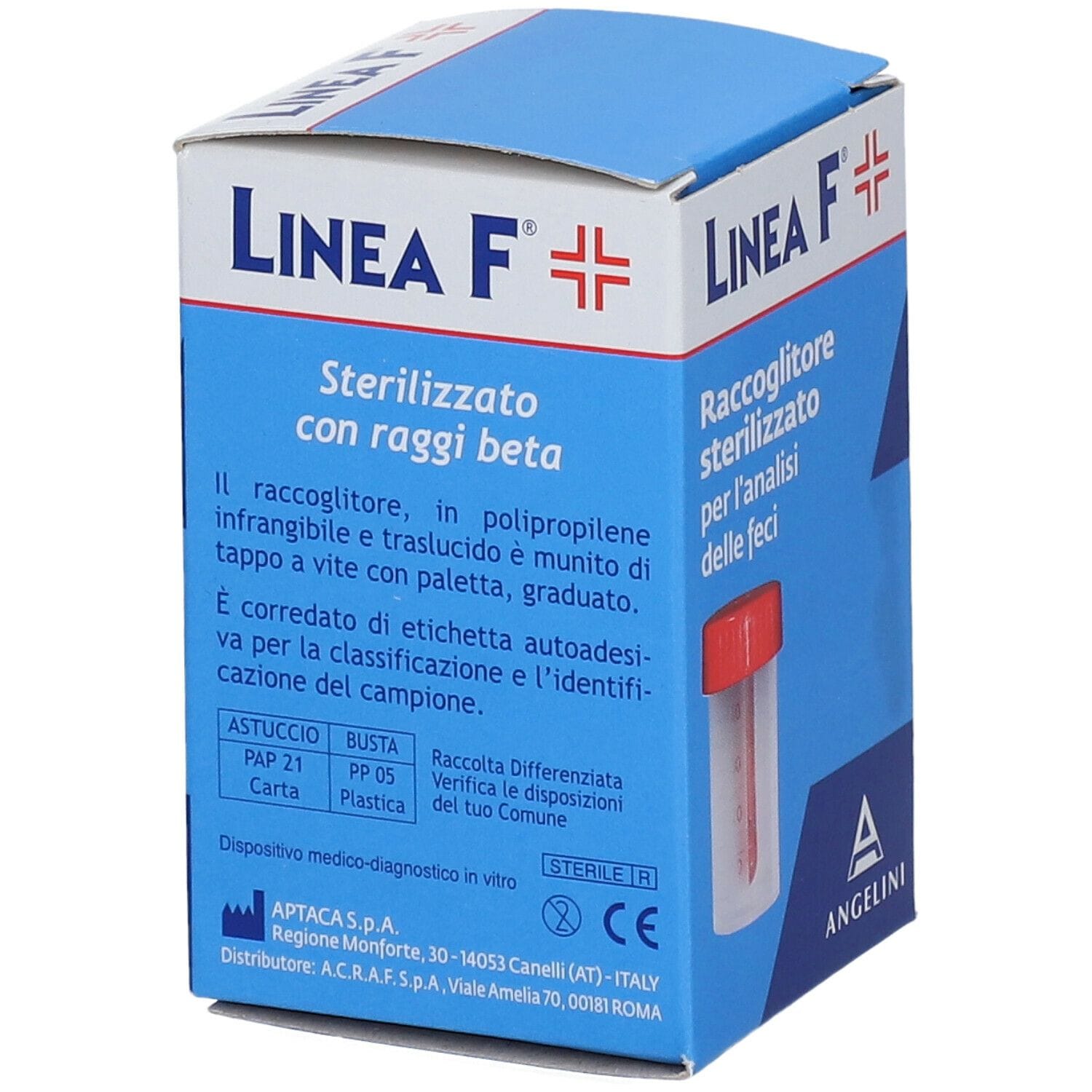 Raccoglitore Feci Linea F per Campioni e Analisi