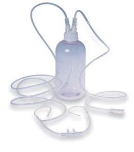 Gorgogliatore per ossigenoterapia Effebi con occhiali
