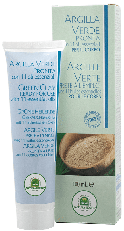Argilla Verde Pronta con Oli Essenziali, tubo da 100ml