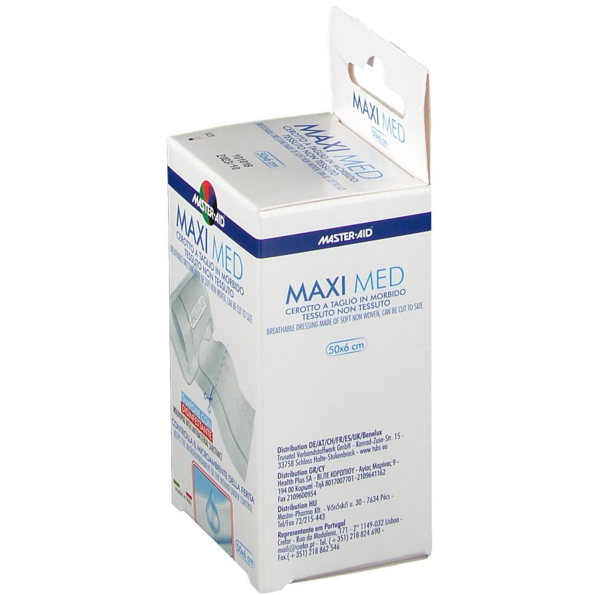 Cerotto Master-Aid Maximed 50x6cm per ferite, ipoallergenico