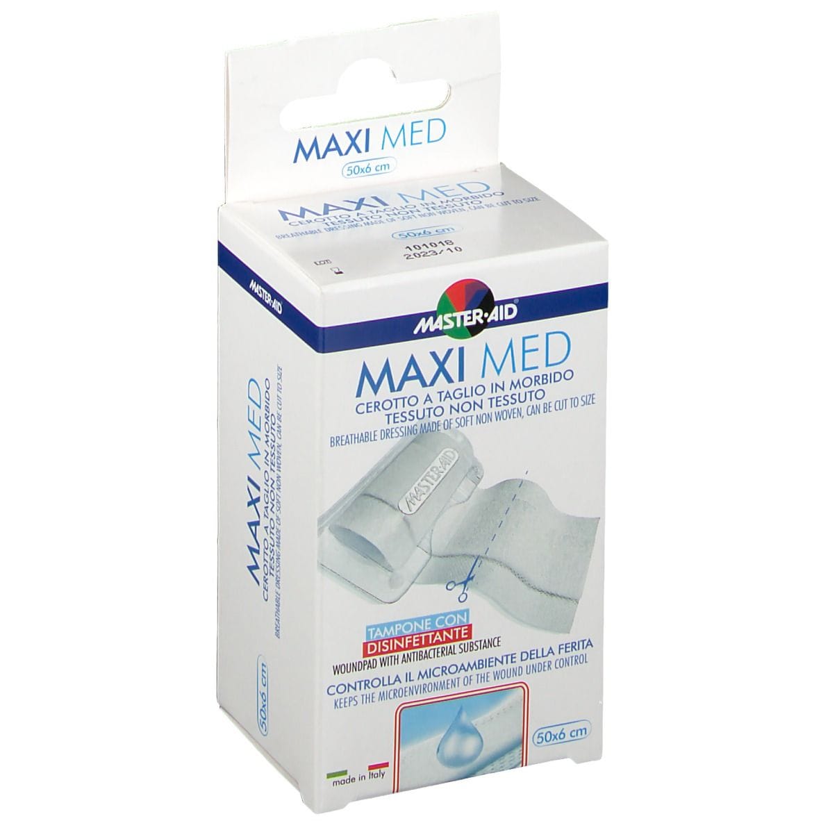 Cerotto Master-Aid Maximed 50x6cm per ferite, ipoallergenico