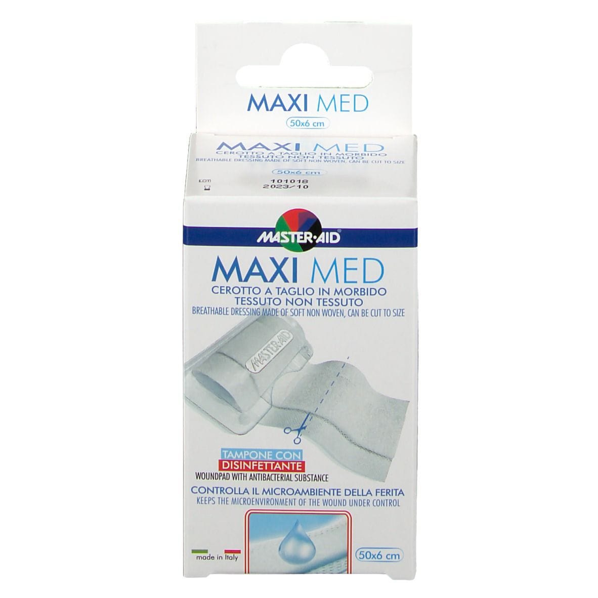 Cerotto Master-Aid Maximed 50x6cm per ferite, ipoallergenico