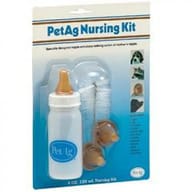 Kit allattamento PetAg per cuccioli con biberon 120ml e tettarelle