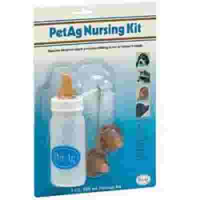 Kit allattamento PetAg per cuccioli con biberon 120ml e tettarelle