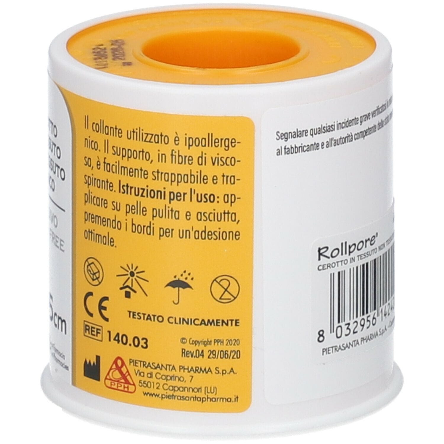 Cerotto in rotolo Master-Aid Rollpore TNT ipoallergenico 5x5