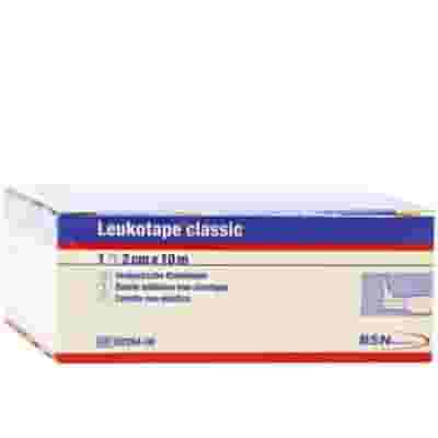 Cerotto anelastico Leukotape in cotone, 2cm x 10m