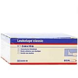 BENDA ANELASTICA ADESIVA LEUKOTAPE. SUPPORTO IN COTONE MASSA ADESIVA: CAUCCIU', RESINE, OSSIDO DI ZINCO CONTIENE LATTICE. 2X1000CM