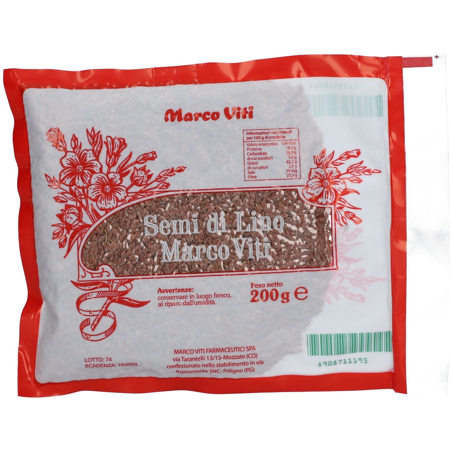 Semi di Lino 200g per la regolarità intestinale