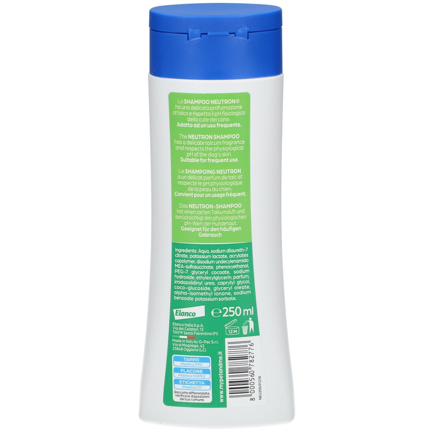 SANO E BELLO SHAMPOO PH FISIOLOGICO NEUTRO FLACONE 250 ML
