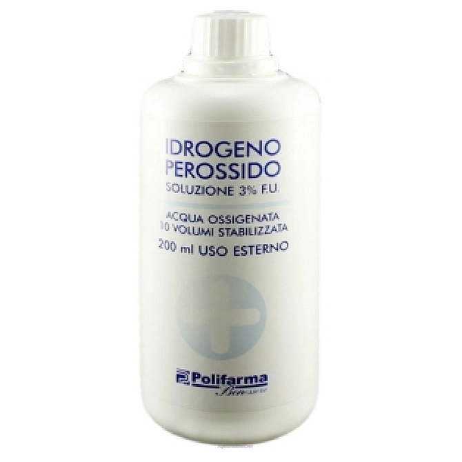 Perossido Idrogeno 3% 200 Ml Acqua Ossigenata 10 Volumi Stabilizzata