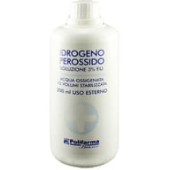 PEROSSIDO IDROGENO 3% 200 ML ACQUA OSSIGENATA 10 VOLUMI STABILIZZATA