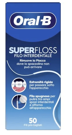 ORALB SUPERFLOSS FILO INTERDENTALE 50 FILI