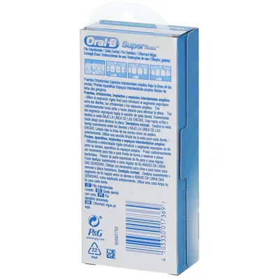 ORALB SUPERFLOSS FILO INTERDENTALE 50 FILI ORALB SUPERFLOSS FILO INTERDENTALE 50 FILI