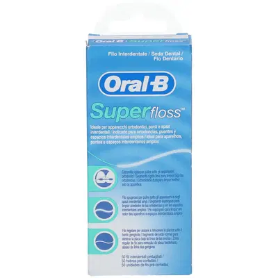 ORALB SUPERFLOSS FILO INTERDENTALE 50 FILI ORALB SUPERFLOSS FILO INTERDENTALE 50 FILI