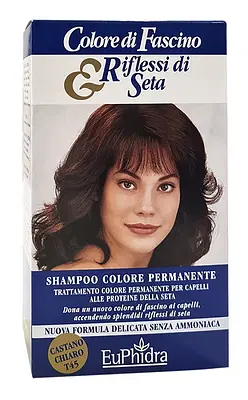 EUPHIDRA COLORE DI FASCINO & RIFLESSI DI SETA SHAMPOO COLORE PERMANENTE 45 CASTANO CHIARO 120 ML EUPHIDRA COLORE DI FASCINO & RIFLESSI DI SETA SHAMPOO COLORE PERMANENTE 45 CASTANO CHIARO 120 ML