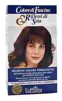 EUPHIDRA COLORE DI FASCINO & RIFLESSI DI SETA SHAMPOO COLORE PERMANENTE 45 CASTANO CHIARO 120 ML
