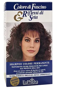 EUPHIDRA COLORE DI FASCINO & RIFLESSI DI SETA SHAMPOO COLORE PERMANENTE 46 BIONDO SCURO 120 ML EUPHIDRA COLORE DI FASCINO & RIFLESSI DI SETA SHAMPOO COLORE PERMANENTE 46 BIONDO SCURO 120 ML