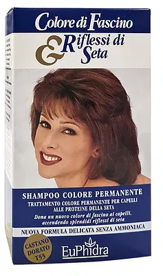 EUPHIDRA COLORE DI FASCINO & RIFLESSI DI SETA SHAMPOO COLORE PERMANENTE 55 CASTANO DORATO 120 ML EUPHIDRA COLORE DI FASCINO & RIFLESSI DI SETA SHAMPOO COLORE PERMANENTE 55 CASTANO DORATO 120 ML